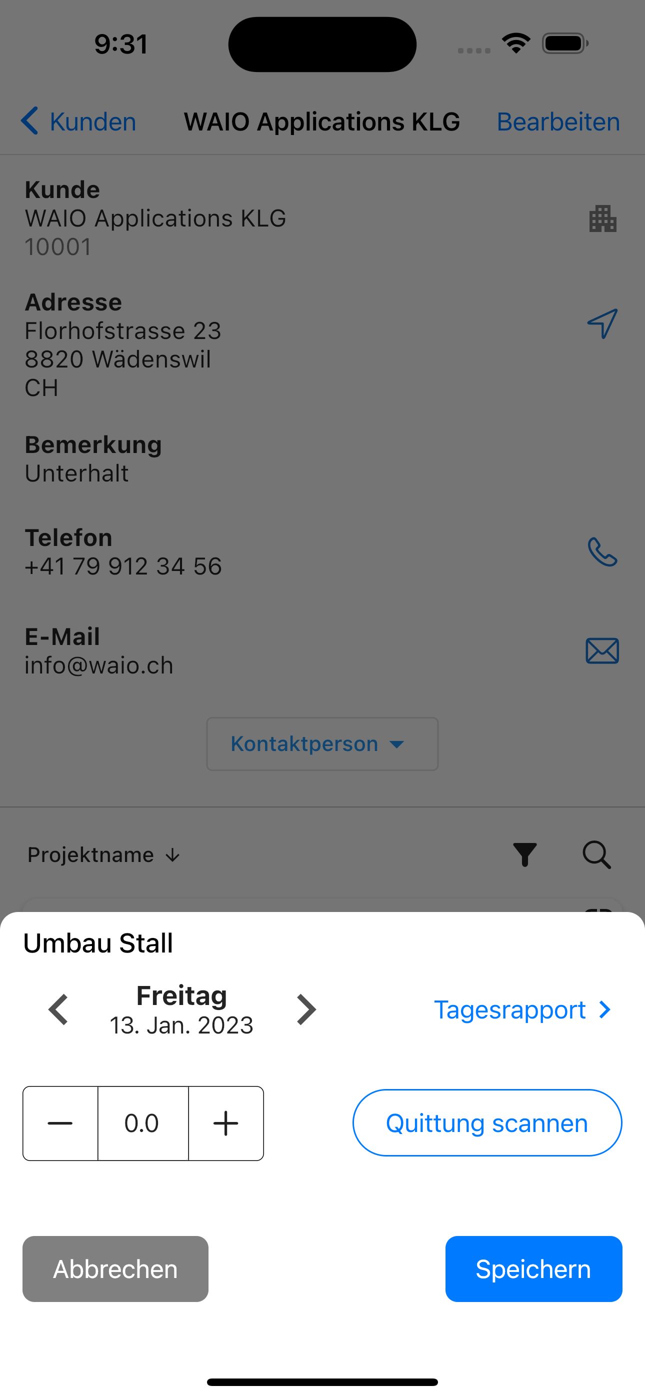 Spesen hinzufügen
