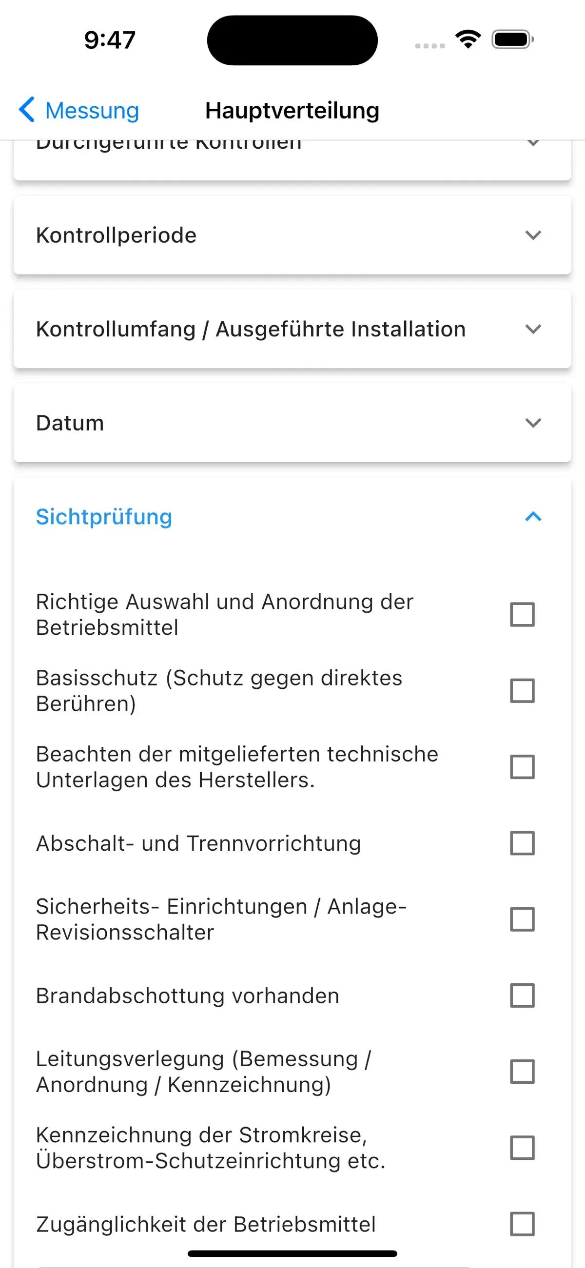 Projekt Prüfprotokoll