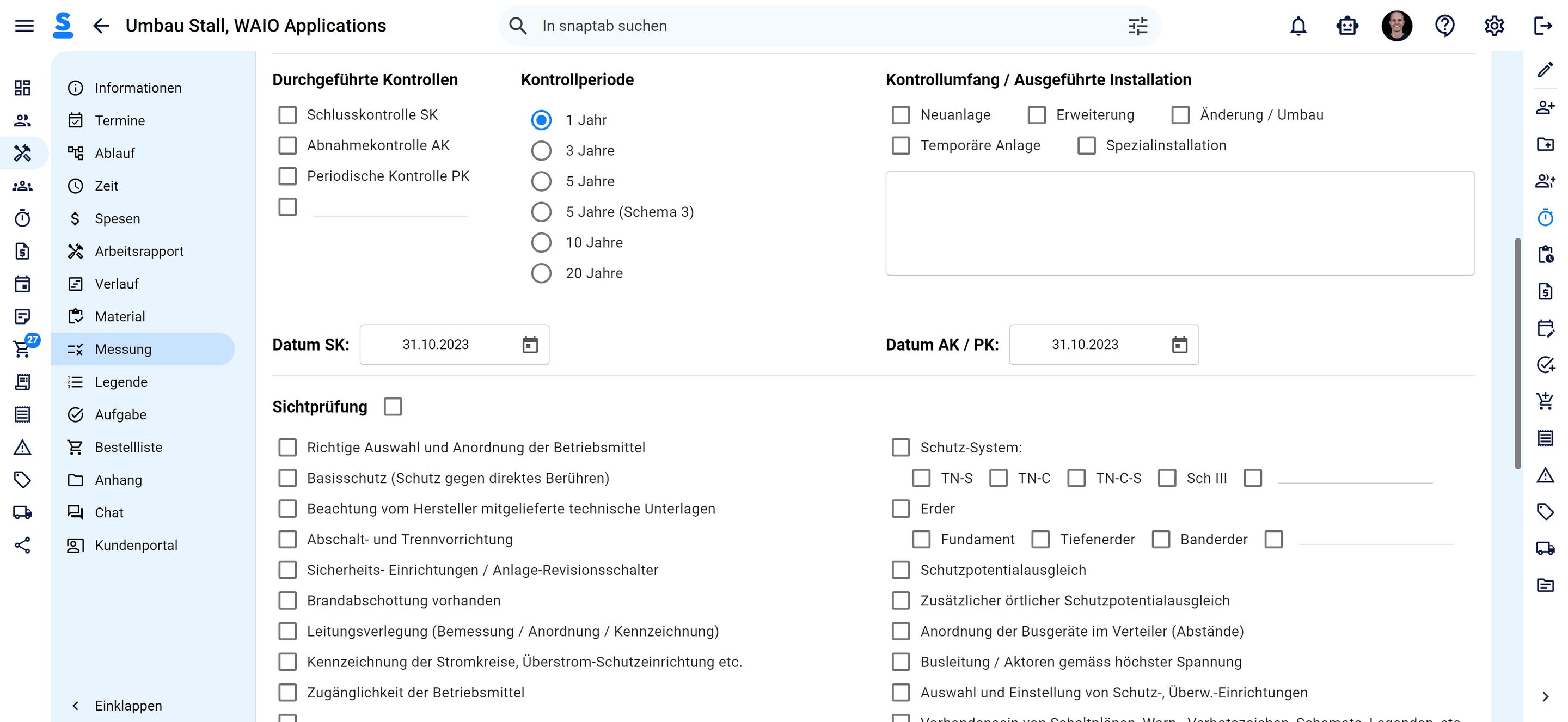 Projekt Prüfprotokoll