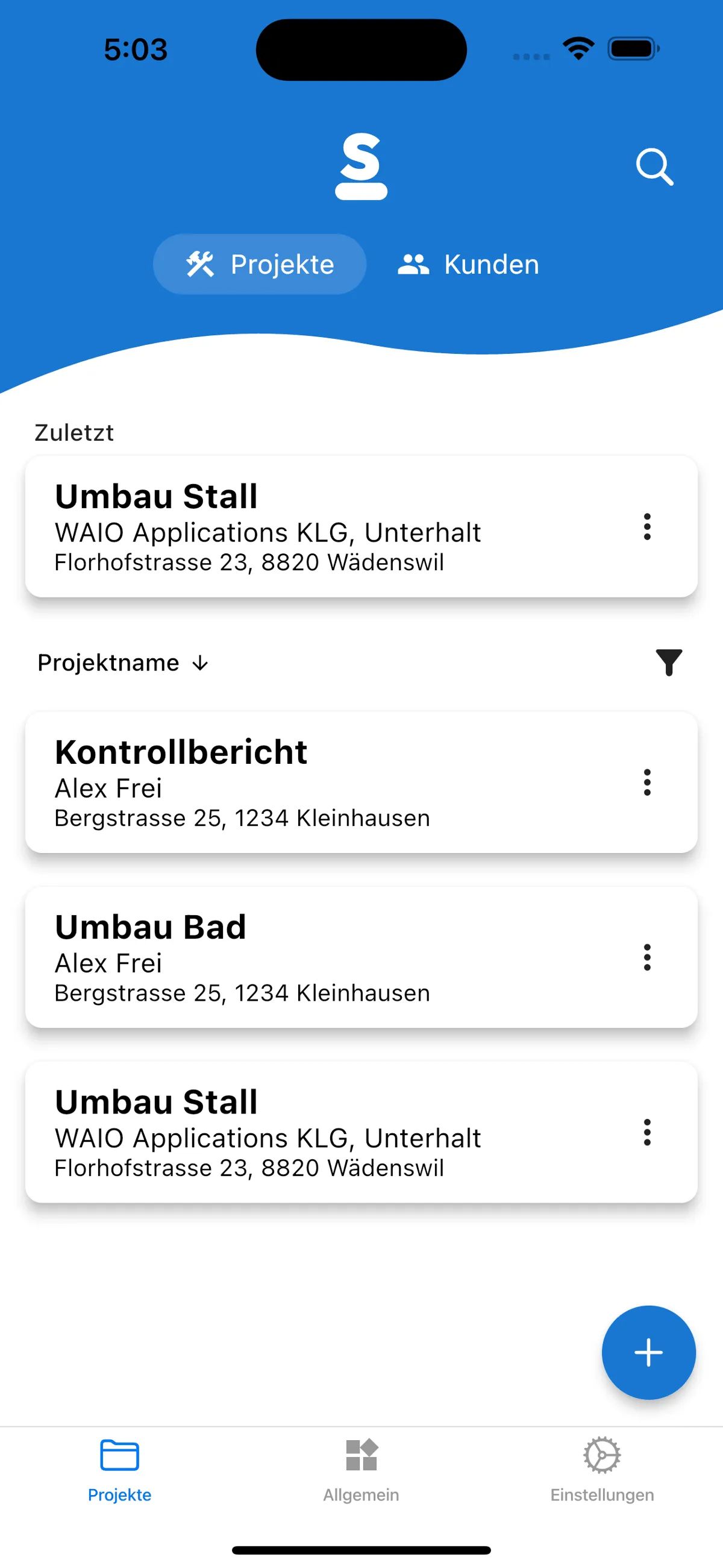 Projekt-Übersicht